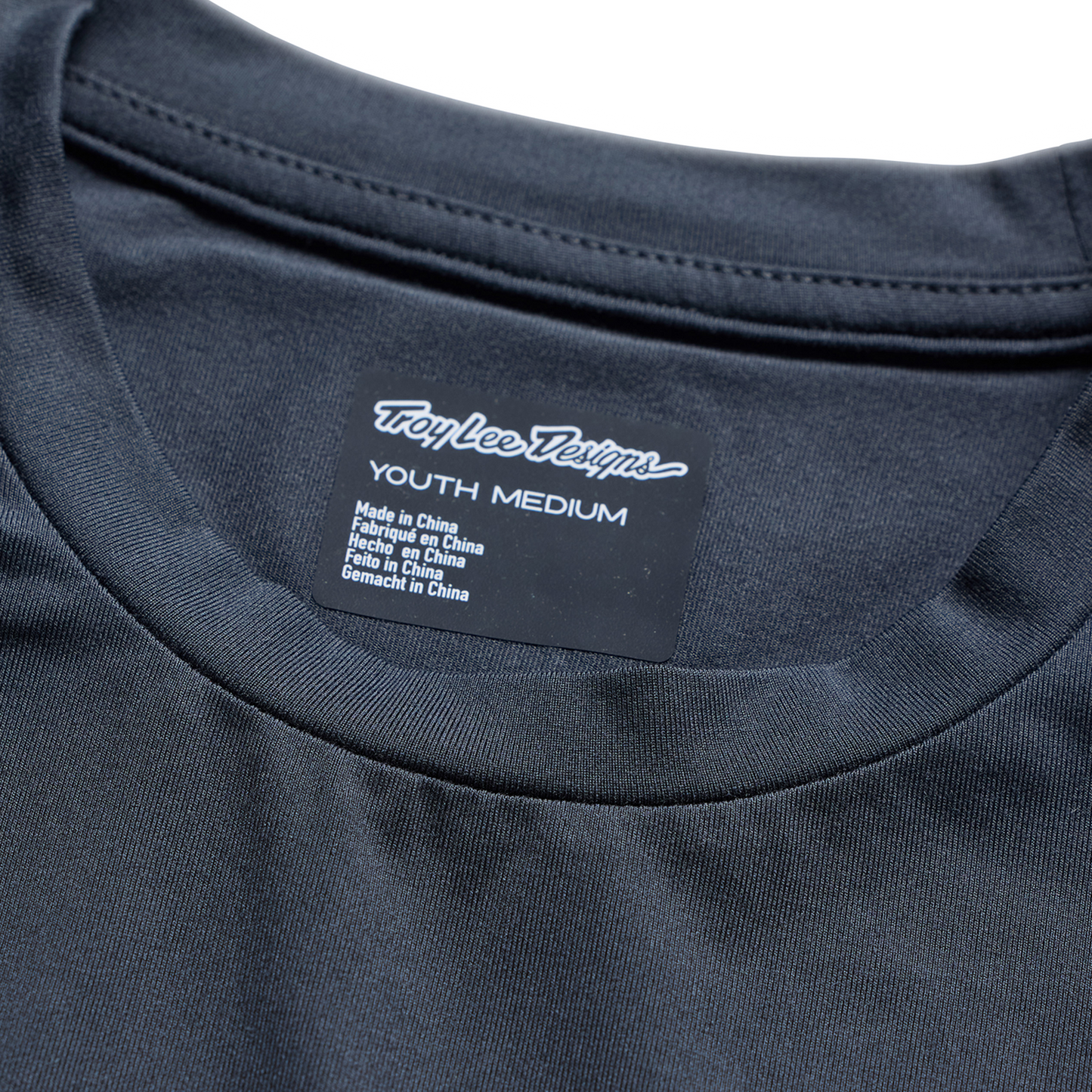 YOUTH RUCKUS RIDE LONG SLEEVE TEE PRESSED CARBON