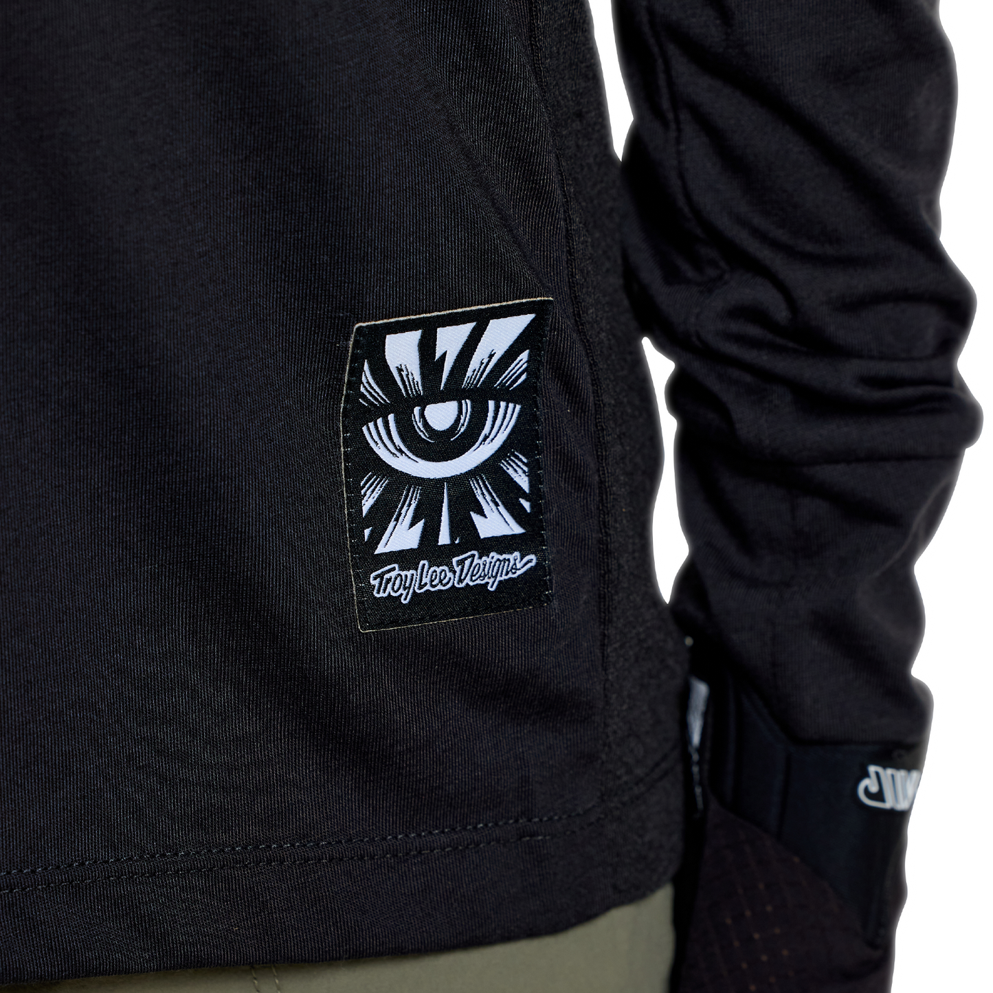 YOUTH SKYLINE RIDE LONG SLEEVE TEE SIGNATURE BLACK / REAL TEAL