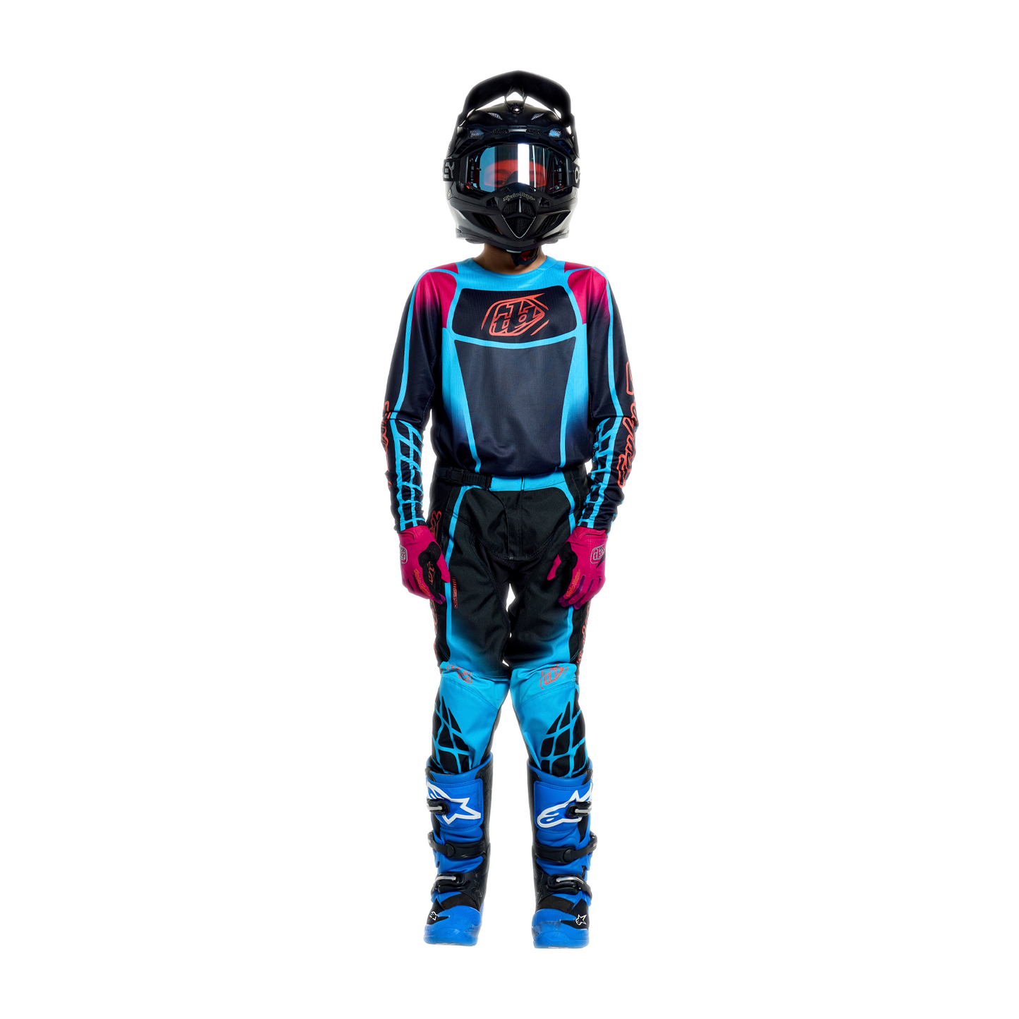 YOUTH GP PRO JERSEY FRAMEWORK BLACK / CYAN