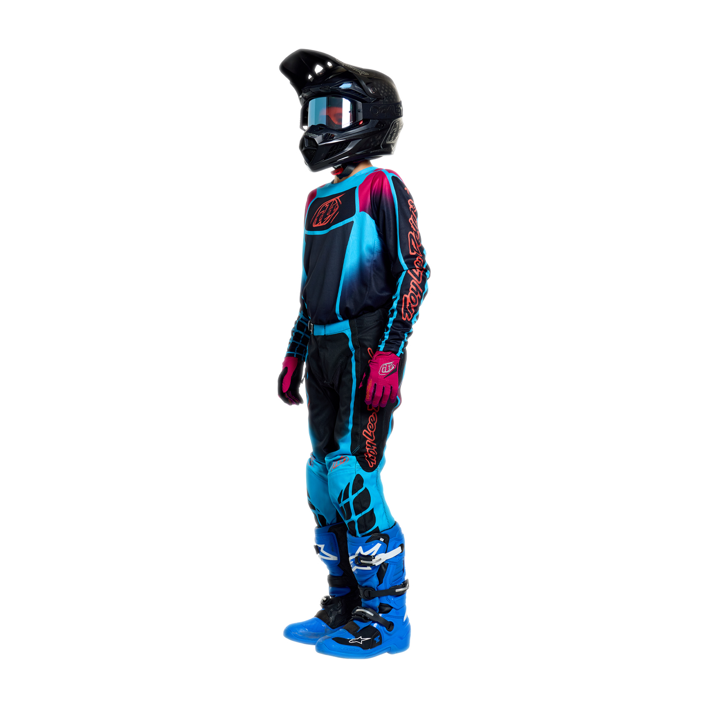 YOUTH GP PRO JERSEY FRAMEWORK BLACK / CYAN