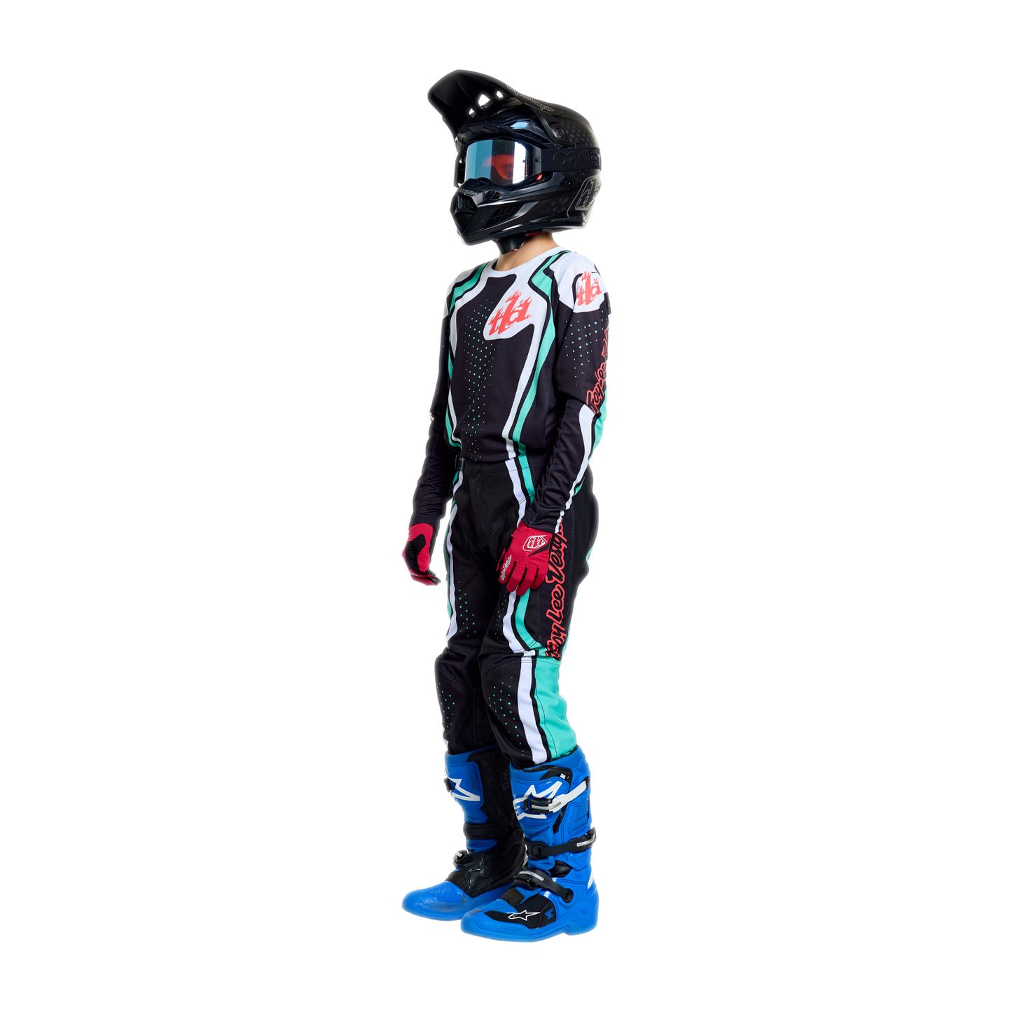 YOUTH GP PRO JERSEY ROLLER BLACK / TEAL