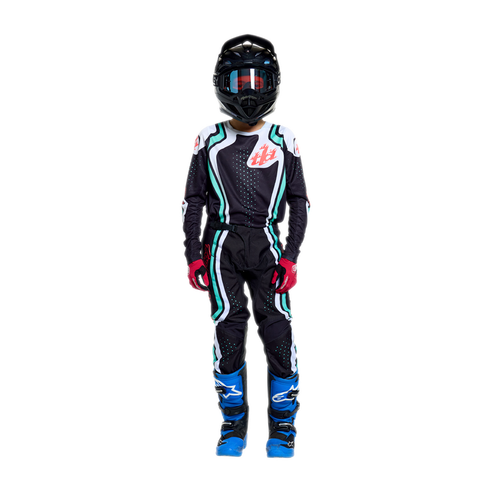 YOUTH GP PRO PANT ROLLER BLACK / TEAL