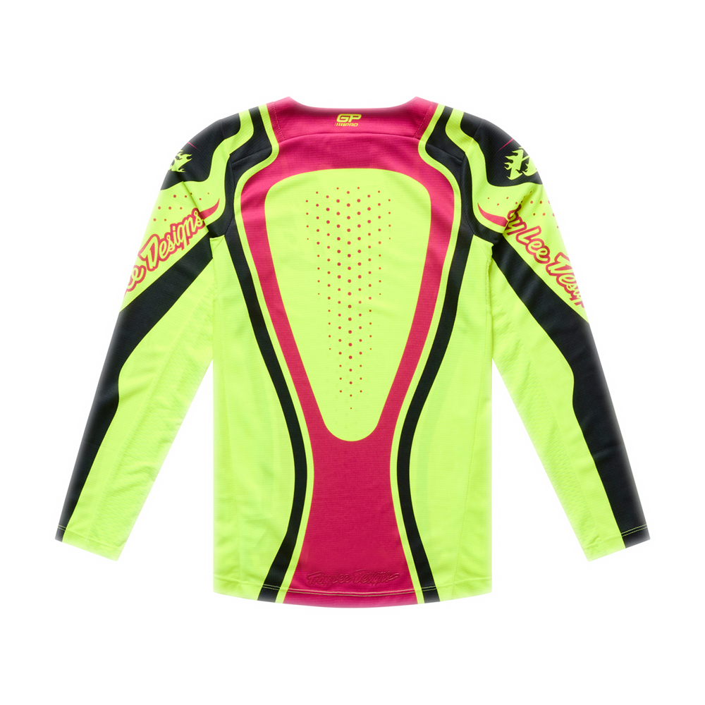 YOUTH GP PRO JERSEY ROLLER FLO YELLOW / FUCHSIA