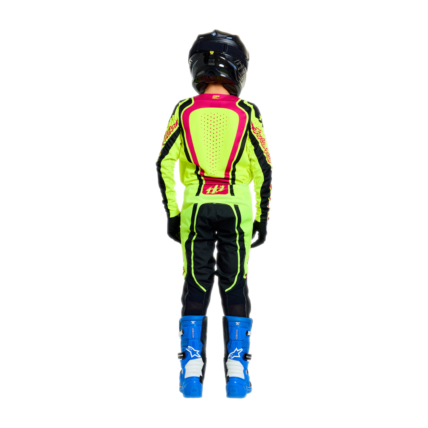 YOUTH GP PRO JERSEY ROLLER FLO YELLOW / FUCHSIA