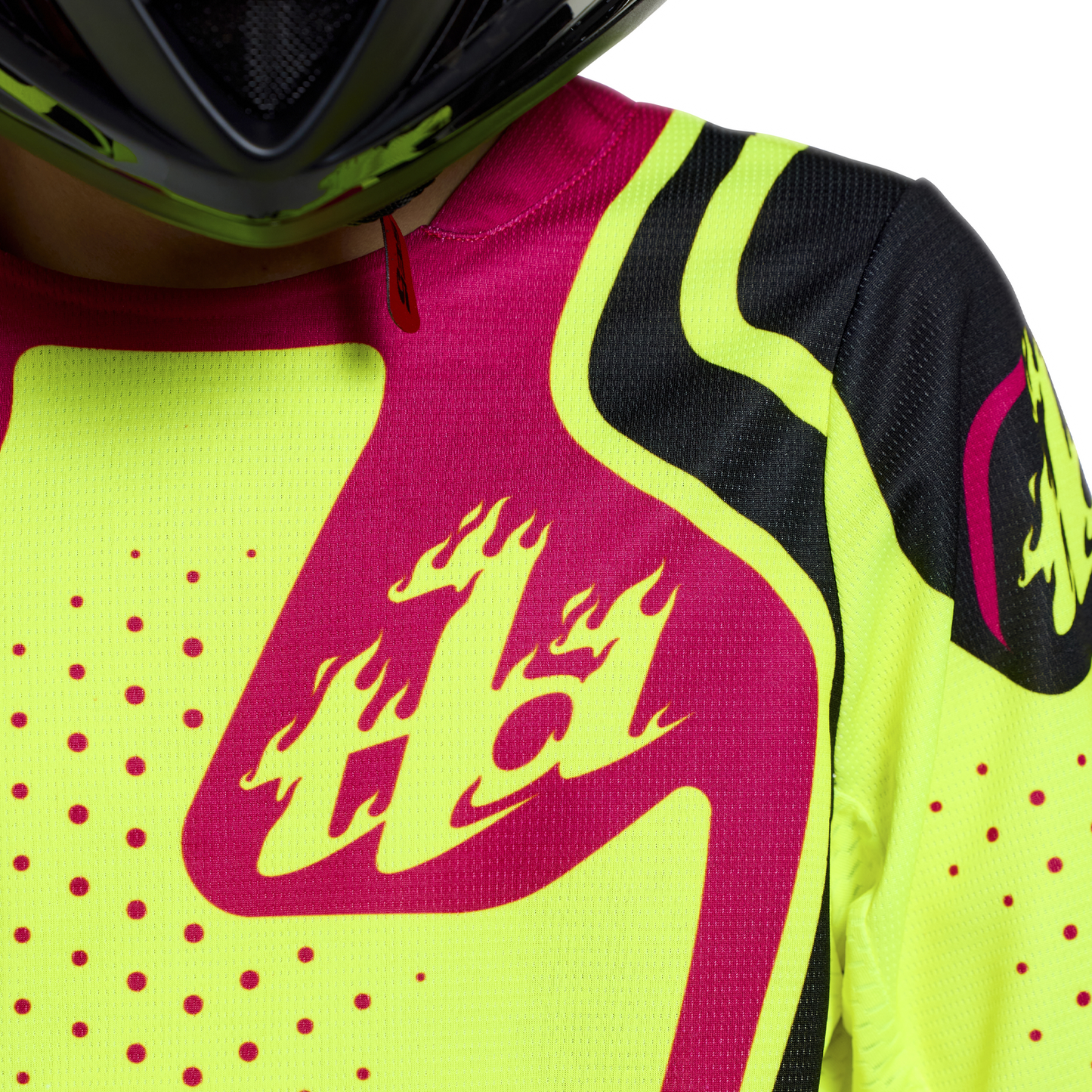 YOUTH GP PRO JERSEY ROLLER FLO YELLOW / FUCHSIA