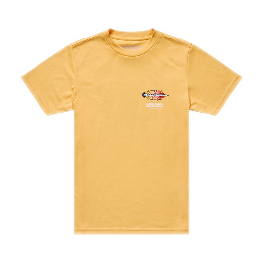 FEATHERS YOUTH SHORT SLEEVE TEE BLEACHED MELON