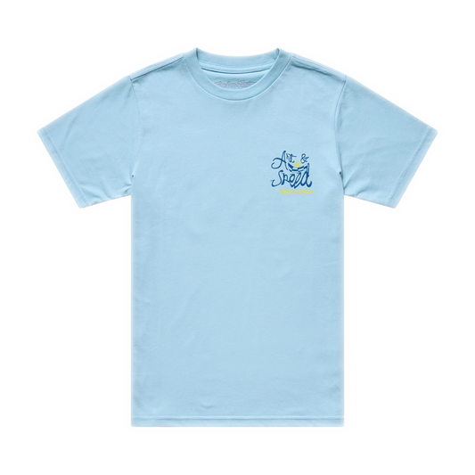 HERITAGE YOUTH SHORT SLEEVE TEE DAWN BLUE