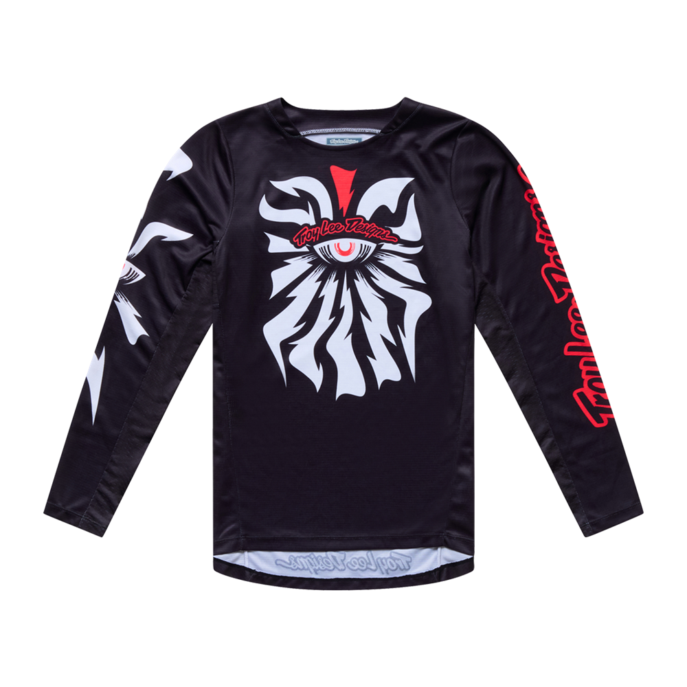 YOUTH GP PRO JERSEY CYCLOPS BLACK / NEO RED