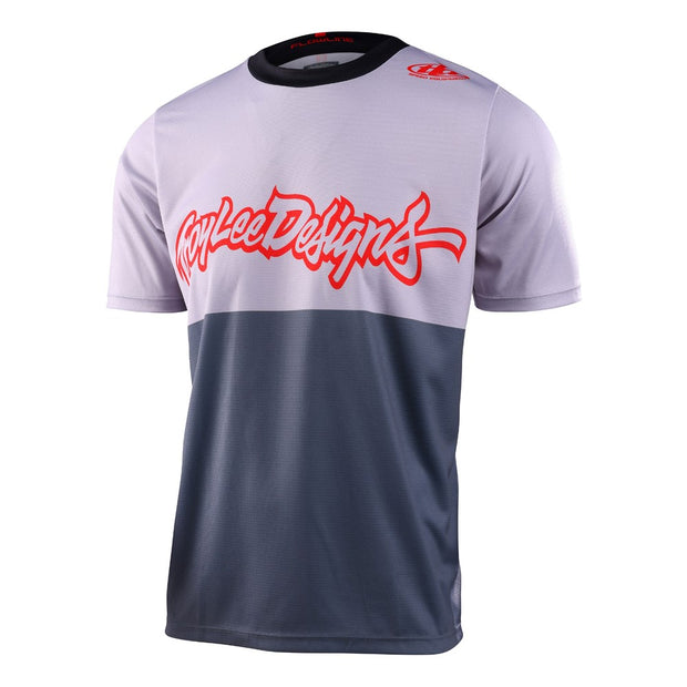 YOUTH FLOWLINE SS JERSEY SCRIPTER CHARCOAL