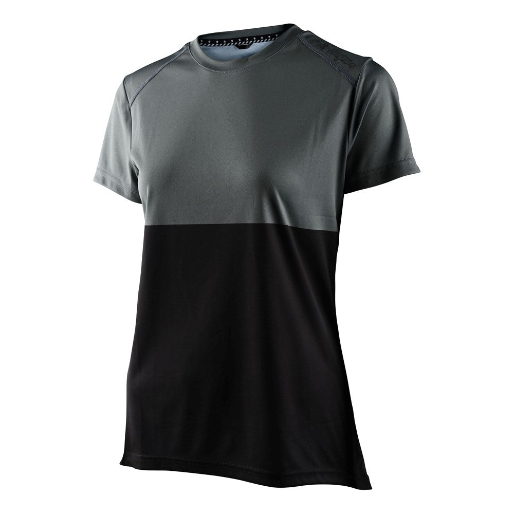 WOMENS LILIUM SS JERSEY BLOCK GREEN / BLACK