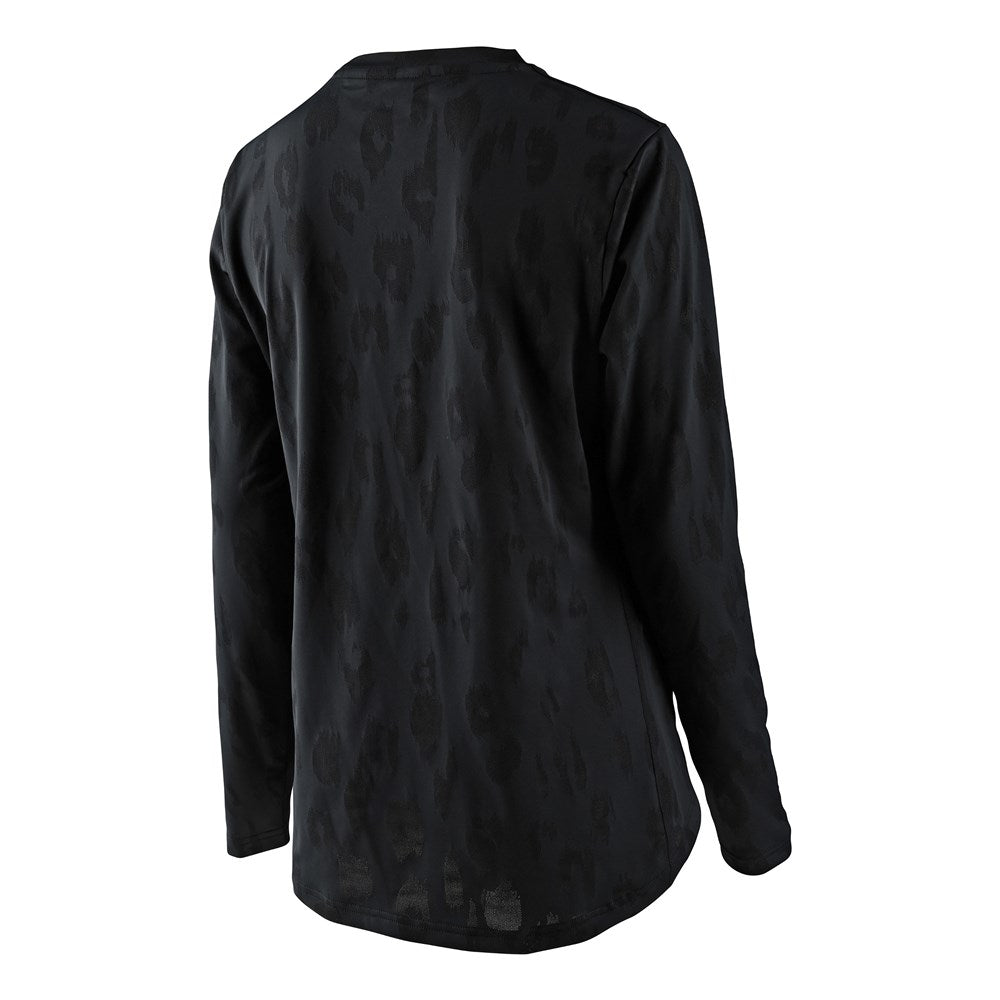 WOMENS LILIUM LS JERSEY JACQUARD BLACK