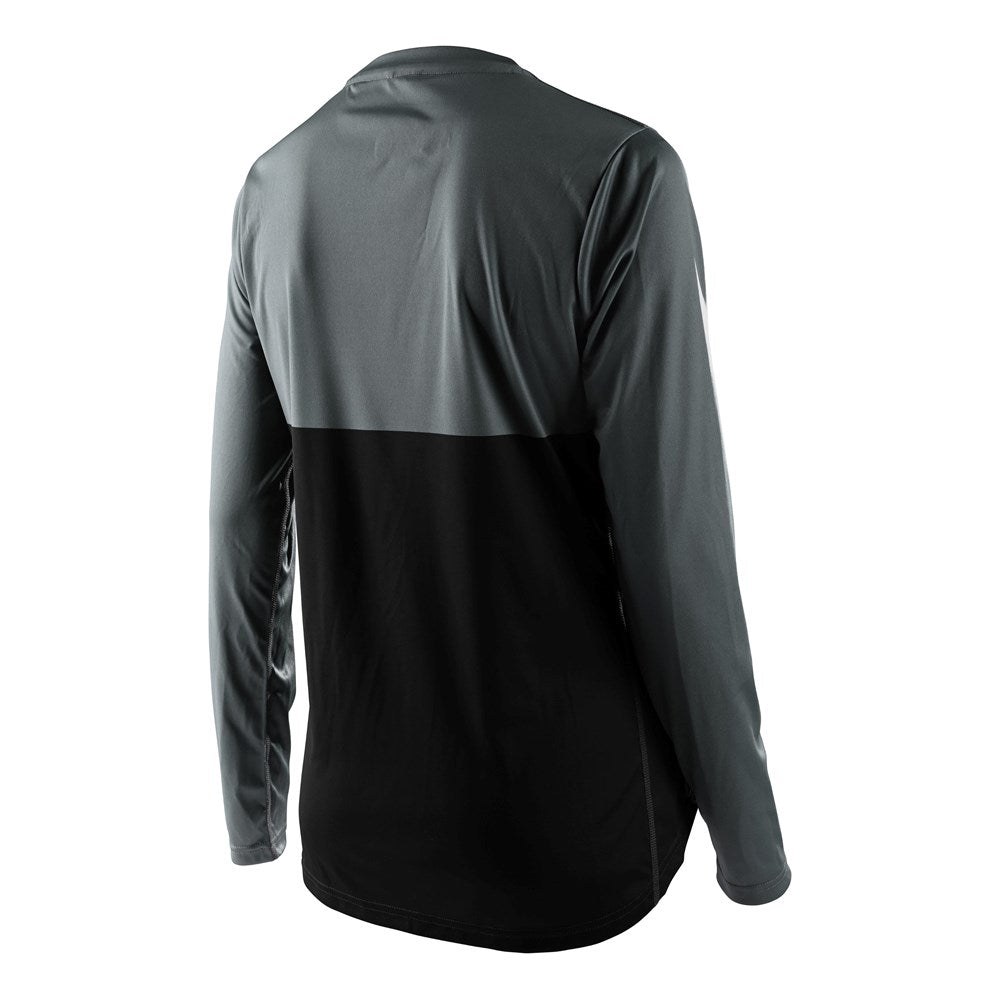 WOMENS LILIUM LS JERSEY BLOCK GREEN / BLACK