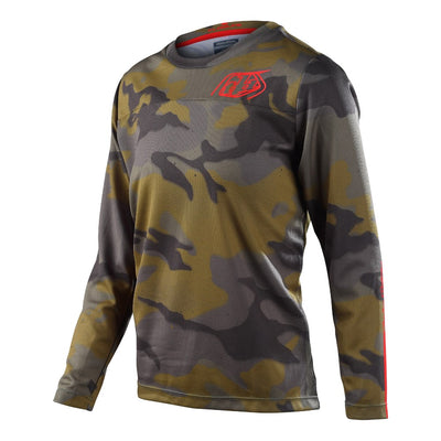 FLOWLINE LS JERSEY SPRAY CAMO ARMY | YOUTH