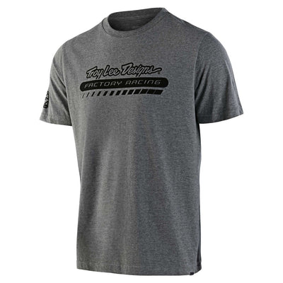 TLD FACTORY RACING SHORT SLEEVE TEE HEATHER GRAY