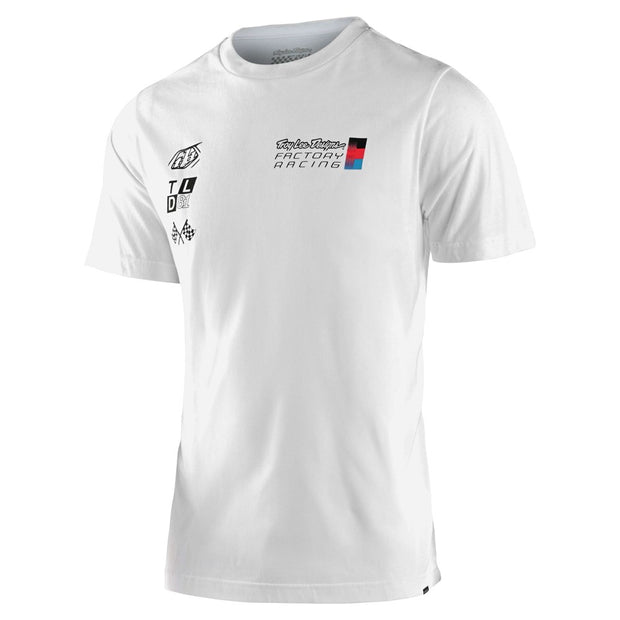 TLD FACTORY PIT CREW SHORT SLEEVE TEE WHITE